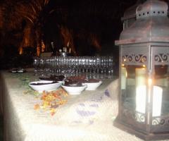 Il tavolo per il brindisi di matrimonio