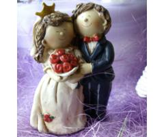 Confetteria del Cuore - Bomboniera di matrimonio con due sposini