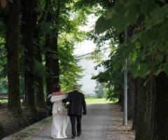 Foto della sposa con il padre