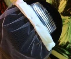 Pettinino con fiocco e veletta tonda