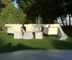 Allestimento in giardino per il matrimonio