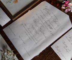 Sara Calligrafia - Partecipazione aperta avorio