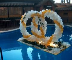 Cuscino di fedi nuziali galleggiante