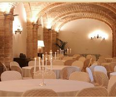 La sala ricevimenti di Villa Vinci Boccabianca