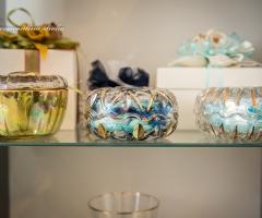 Bomboniere Gatti e Figli - Portagioie cristallo e oro