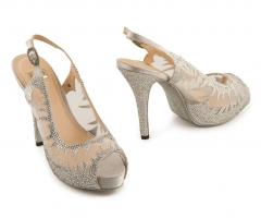 Calzaveste Damonte Marco - Sandali gioiello in retina e strass