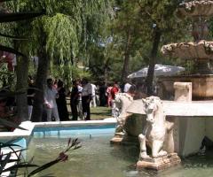 Giardino con fontana per il ricevimento - Ristorante Teta
