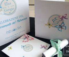 Wedding & Tableau design - Esempio coordinato tema farfalle