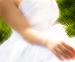 Foto della sposa sfocata