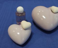 Bomboniere diffusori di profumo a forma di cuore - Bomboniere Roma Dimmi di Sì