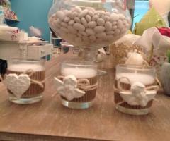 Confetti Amore e Fantasia - Candele segnaposto stile country-chic