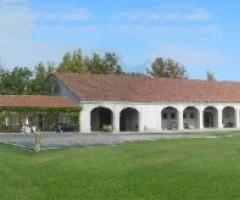 Veduta della villa per il matrimonio