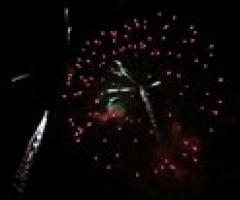 Fuochi d'artificio per l'intrattenimento del matrimonio