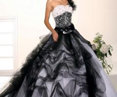 Vestito da sposa nero - Clara Couture