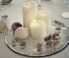 Centrotavola con candele - Puntoevirgolalab