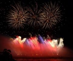 Giochi pirotecnici per la festa di nozze