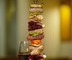 Secondo piatto coreografico per il banchetto di nozze