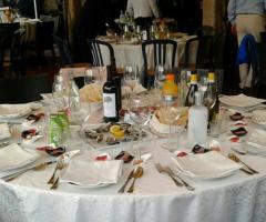 Ristorante Aquamarina - Sala esterna con allestimento per evento