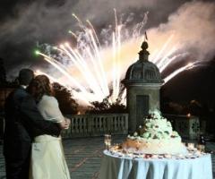Fuochi d'artificio in onore degli sposi