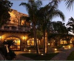 Vista esterna della villa per il matrimonio