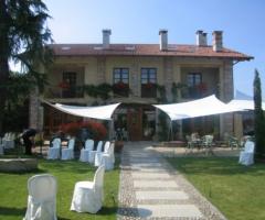 Giardino della location di nozze 