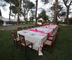 Villa Maria - Allestimento del ricevimento all'aperto