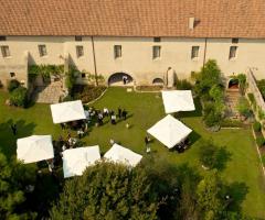 il cortile visto dall'alto