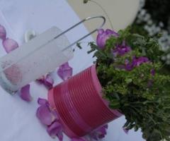 Dettagli decorativi tavoli per il matrimonio