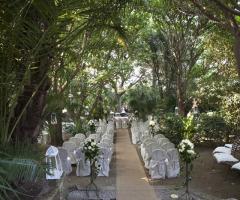 Allestimento della cerimonia civile presso il Castello Xirumi - Serravalle