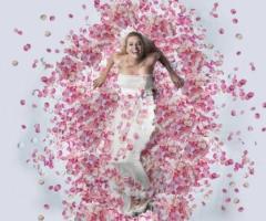 Abito da sposa seza spalline dalla linea regolare - Collezione Rose et Papillon