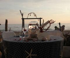 Tavolo degli sposi al tramonto