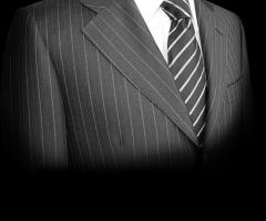 Abito per lo sposo gessato