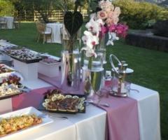 Dettaglio del buffet degli antipasti