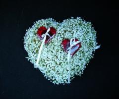 Cuscino porta fedi a forma di cuore - Le Creazioni Artistiche a Pescara