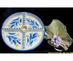 Antipastiera in ceramica di Caltagirone.