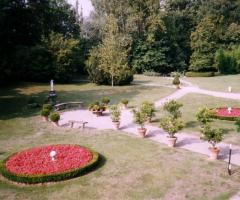 Il grazioso giardino della villa