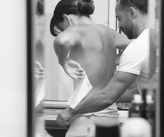 Foto dei preparativi della sposa