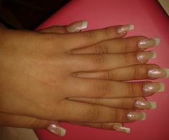 Allungamento in gel square con french - Mia Nail Artist