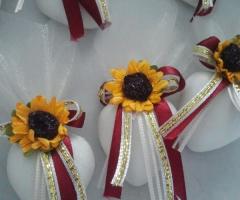 Particolare segnaposto per il 50° anniversario