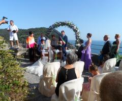 Wedding al mare - Rito civile sulla terrazza del Castello Doria
