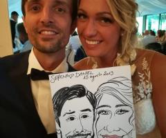 Caricature Charlotte - Ritratti e caricature dal vivo per matrimoni a Verona