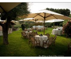 Giardino della location per il matrimonio
