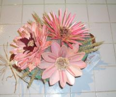 Composizioni di fiori rosa per il matrimonio