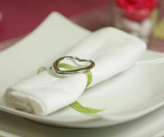 Ferma tovagliolo a cuore