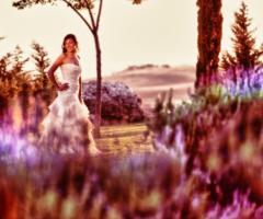 Alessio Falzone Fotografo - Sposa in un campo fiorito