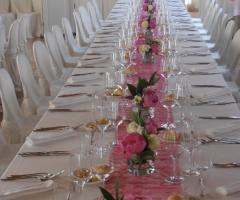Matrimonio Peonie Fuxia Ristorante Borgo Rocca Sveva