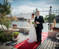 Il giardino di Villa Lina - Le foto ricordo degli sposi