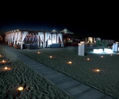 Gazebo allestito per un matrimonio in spiaggia - Il Brigantino Barletta