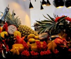 Composizione di frutta per il ricevimento di matrimonio