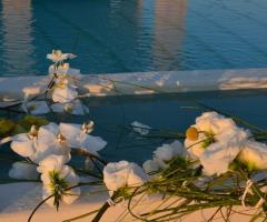 Tenuta La Vallonea - Dettaglio degli allestimenti floreali della location